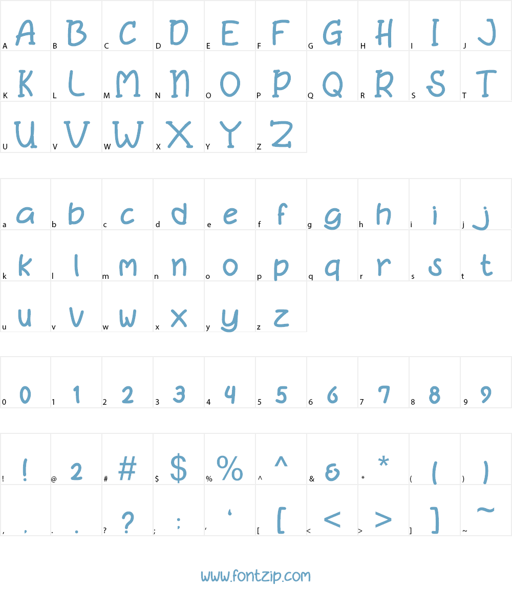 Bonita Font Character